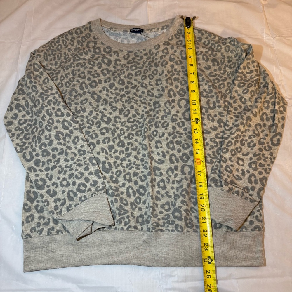 Splendid Leopard Print Beige Sweater